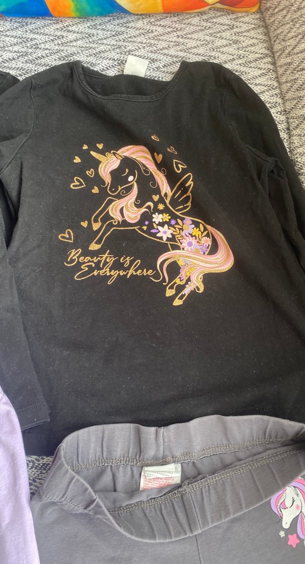 Mor Kelebek Detaylı Kız Sweatpant - Görsel 5