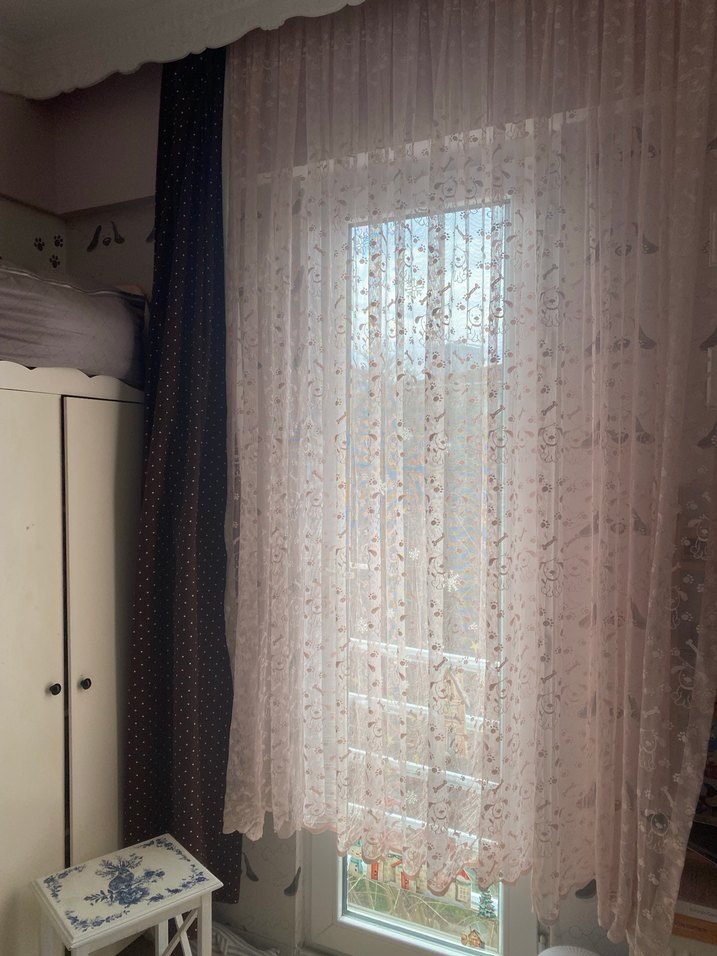 Pudra çocuk  Tül Perde - Görsel 3