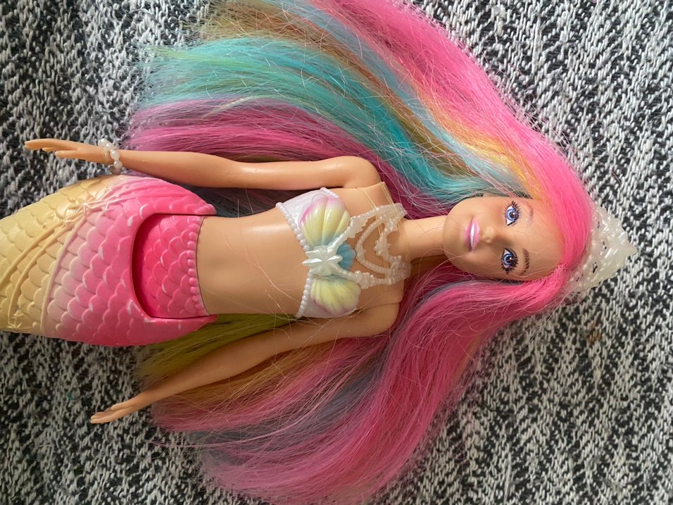 Pastel Renkli Deniz Kızı Bebek - Görsel 4