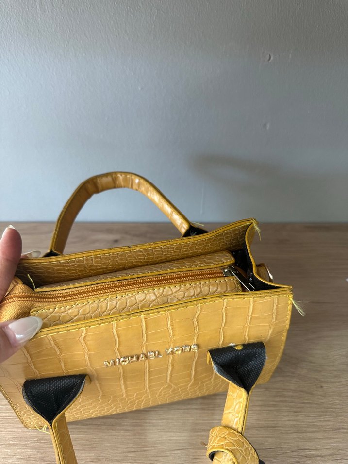 Sarı Deri Michael Kors Kadın Çanta - Görsel 3