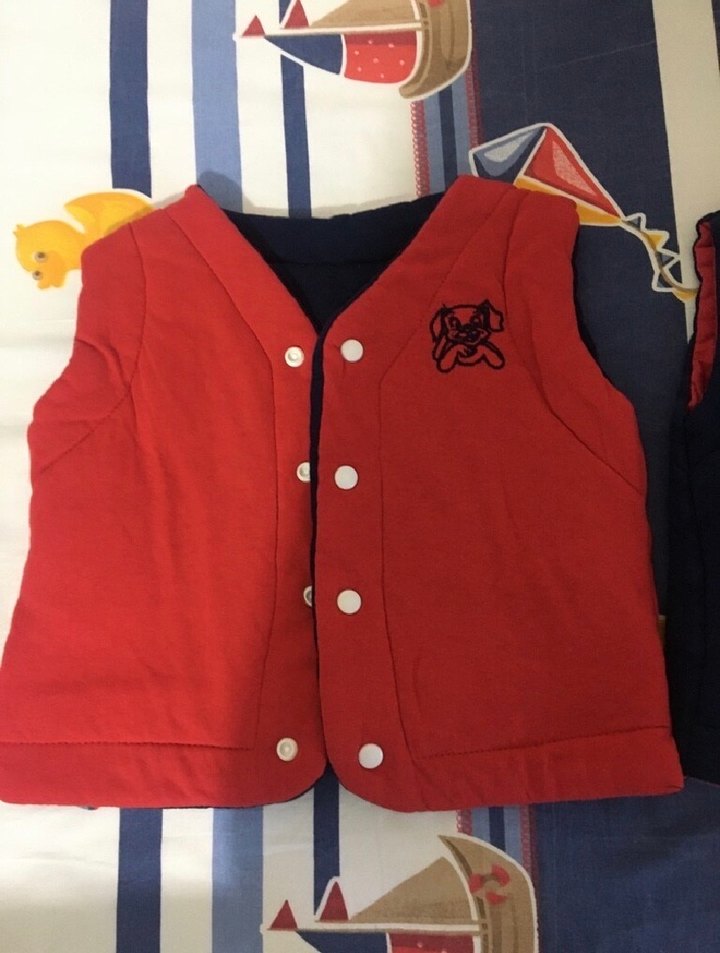 Kırmızı Düğmeli Erkek Yeleği - Görsel 2