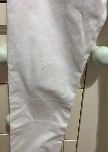 Erkek Beyaz Pamuk Pantolon 7-8 yaş - Görsel 4