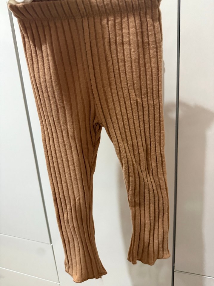 Kız Çocuk Piliseli Bej Tayt - Görsel 2