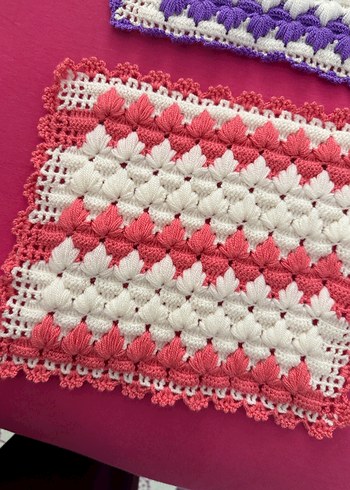 Renkli Örgü Banyo Süngeri Seti - Görsel 2