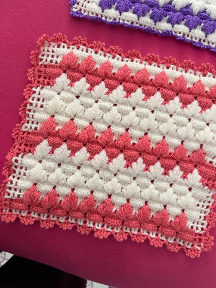 Renkli Örgü Banyo Süngeri Seti - Görsel 2