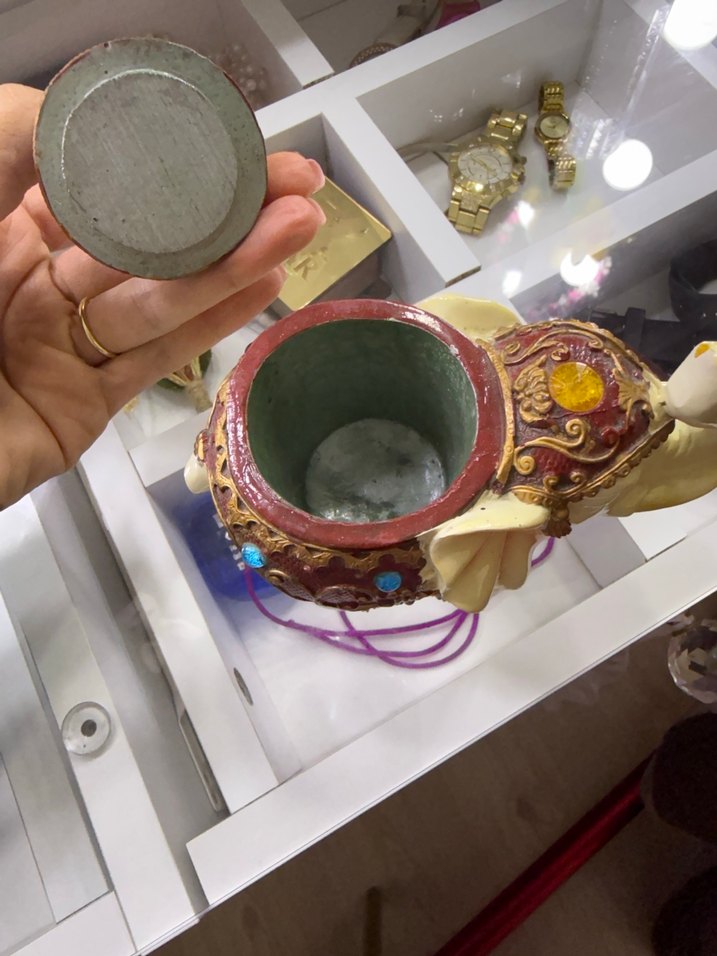 Süslemeli Beyaz Fil Biblo - Görsel 3