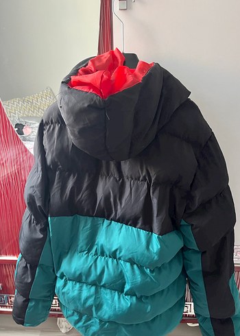 Jordan Erkek Siyah Yeşil Fermuarlı Mont - Görsel 3