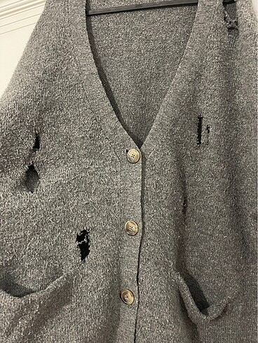 m Beden gri Renk Pull & Bear Gri Hırka