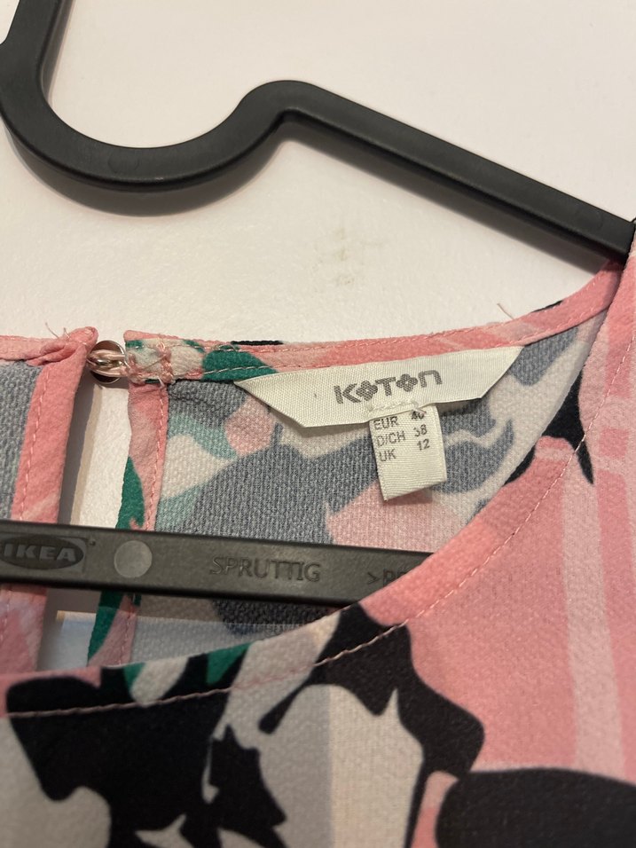 Koton Yarada Kol Pembe Gömlek - Görsel 2