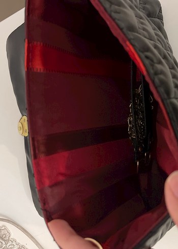 Siyah Desenli Deri Çanta - Görsel 2