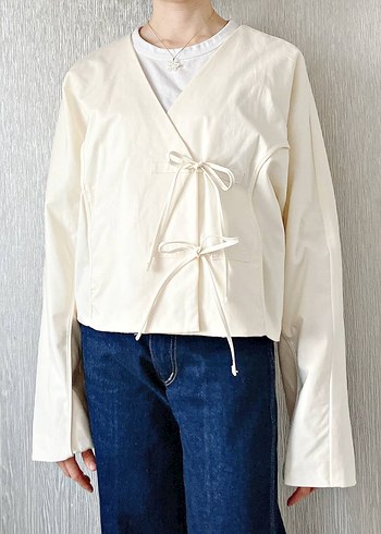 Zara Krem Kimono Ceket