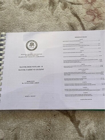 Mantık İlmi çeşitli makaleler