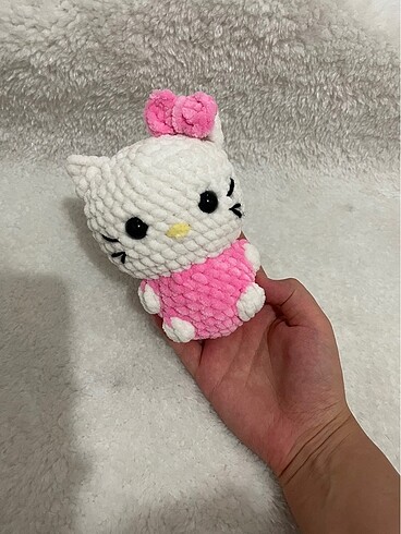 Diğer Amigurumi Peluş Hello Kitty