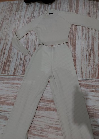 Kadın bej triko takım - Görsel 2