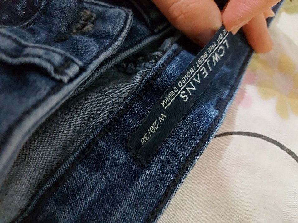 Koyu Mavi Kadın Dar Kesim Kot Pantolon - Görsel 3