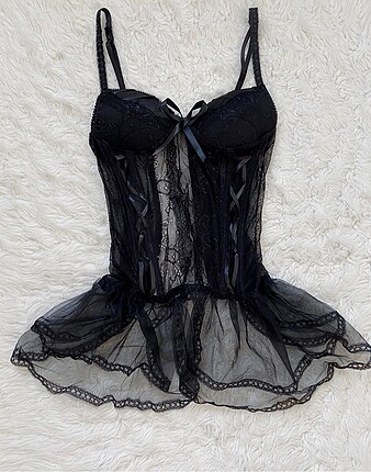 Gotik Goth Dantel Elbise