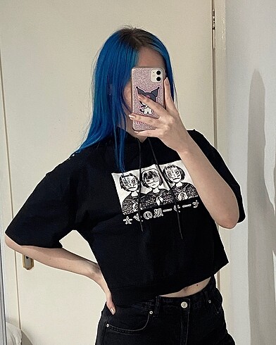 Anime Crop Sweatshirt