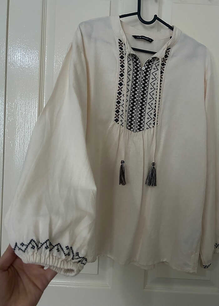 Keten bluz - Görsel 2