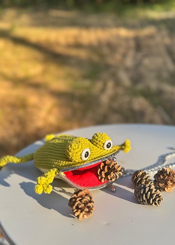 Yeşil Örgü Kadın Portföy Çanta - Görsel 5