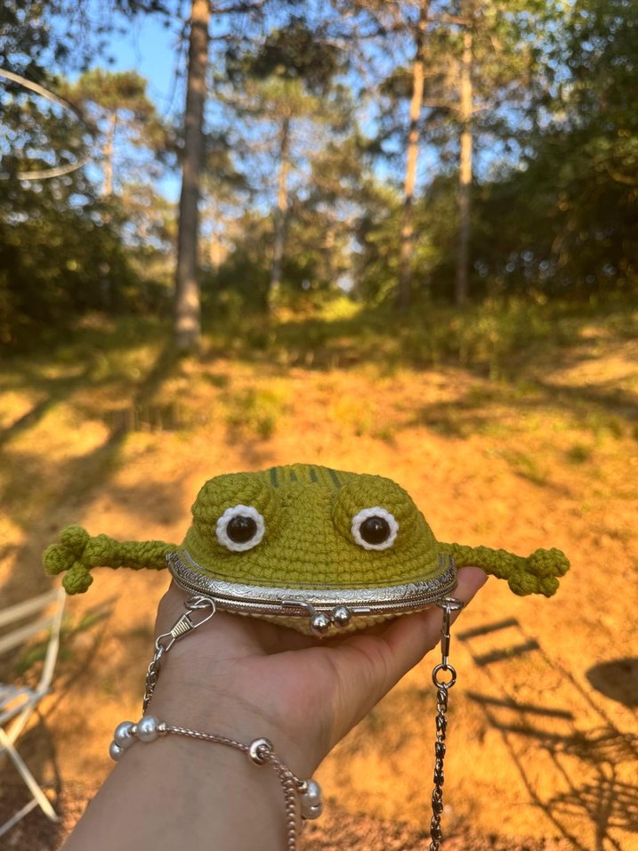 Yeşil Örgü Kadın Portföy Çanta - Görsel 2