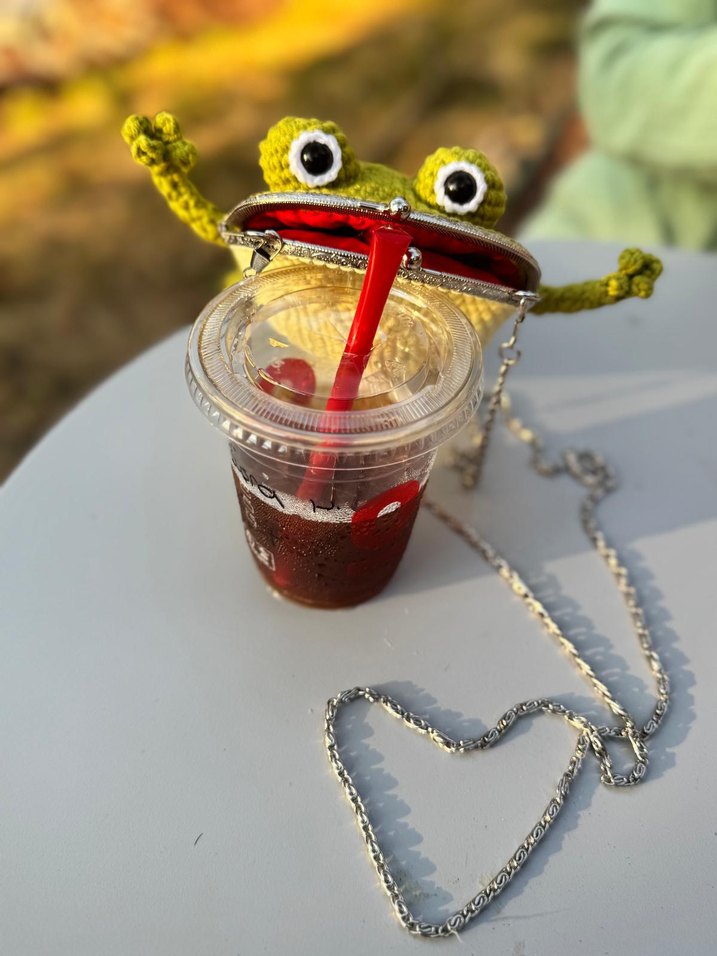 Yeşil Örgü Kadın Portföy Çanta - Görsel 4