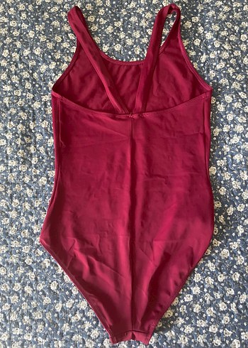 xs Beden Bordo Sırtı Açık Mayo