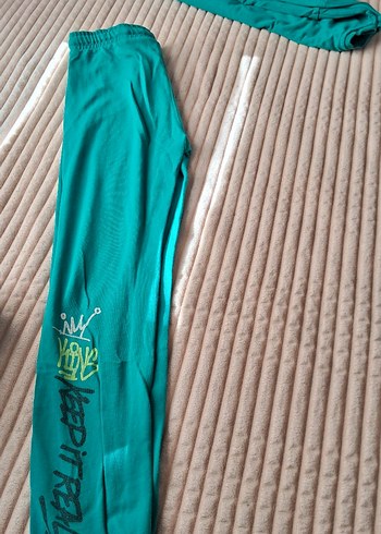 Erkek Çocuk Fermuarlı Rahat Yeşil Eşofman - Görsel 5