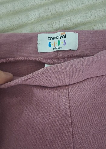 Bej Süet Kız Tayt - Görsel 5