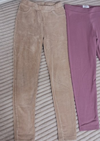 Bej Süet Kız Tayt - Görsel 2