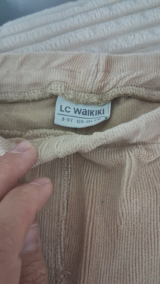 Bej Süet Kız Tayt - Görsel 4