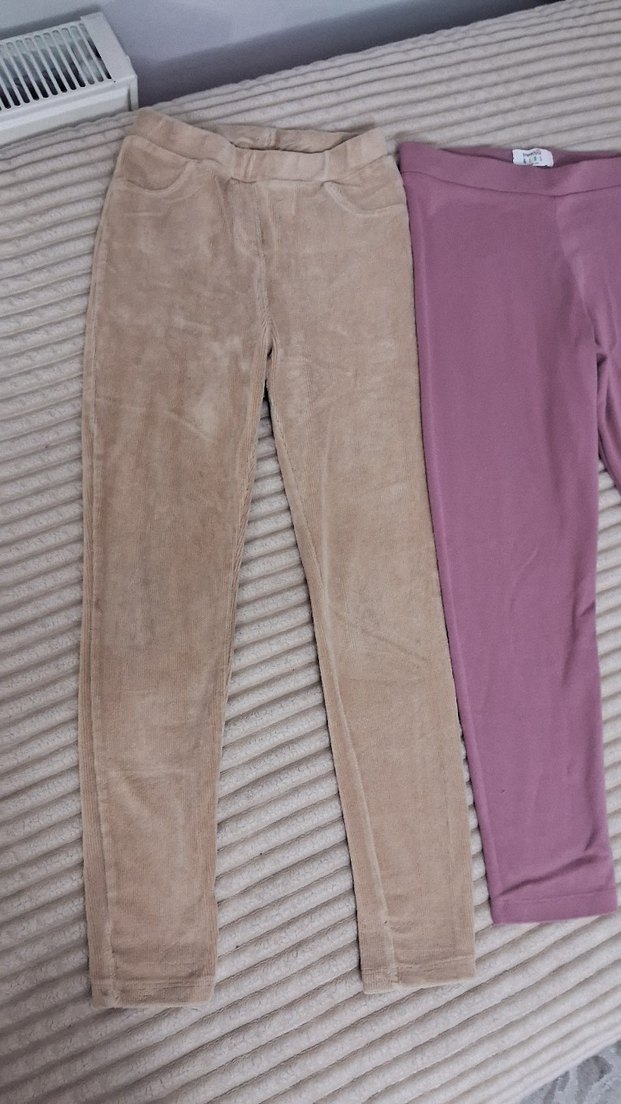 Bej Süet Kız Tayt - Görsel 2