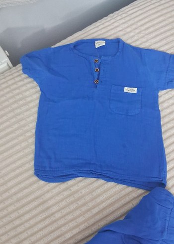 Düğmeli Lacivert Erkek Pijama Takımı - Görsel 4