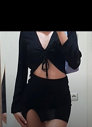 xs Beden Yırtmaçlı etek