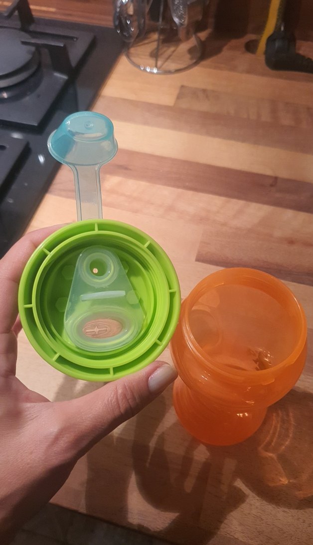 mothercare suluk Turuncu Bebek Biberonu Robot Desenli - Görsel 4