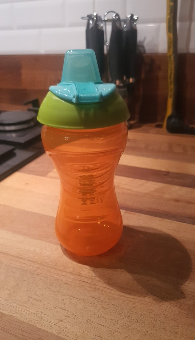 mothercare suluk Turuncu Bebek Biberonu Robot Desenli - Görsel 2