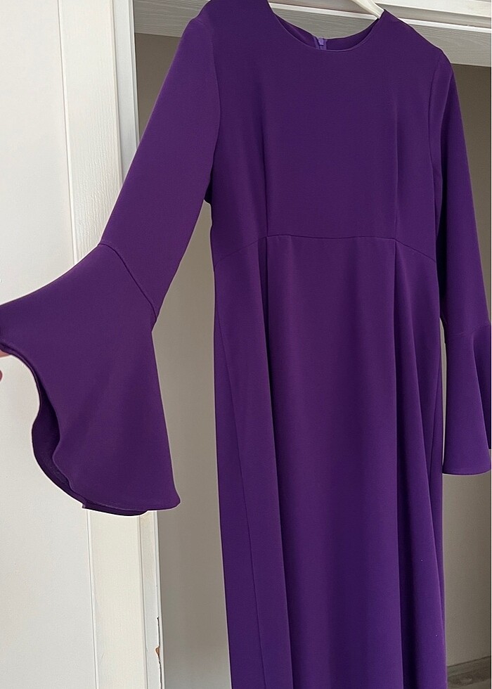 1. Sınıf Duble Krep Elbise 40/42 beden uyumlu - Görsel 3