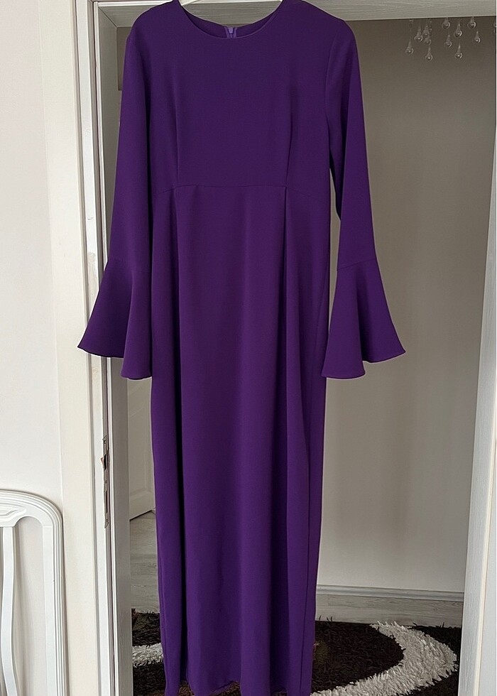 1. Sınıf Duble Krep Elbise 40/42 beden uyumlu - Görsel 4