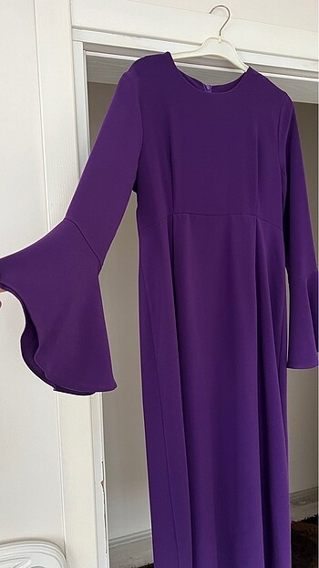 1. Sınıf Duble Krep Elbise 40/42 beden uyumlu. - Görsel 5