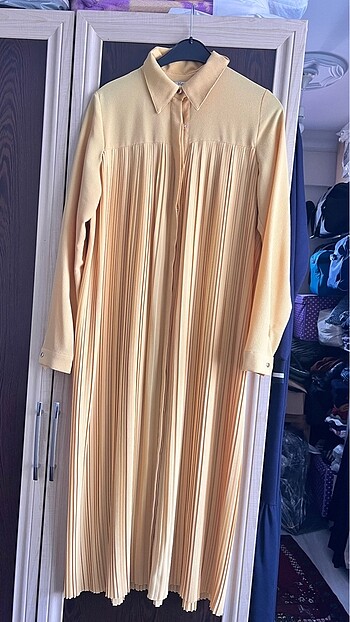 42 Beden 42 beden oversize piliseli krep kumaş tunik. 38/42 beden arası u