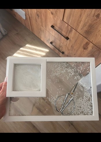 Söz yüzük tepsisi ve makası