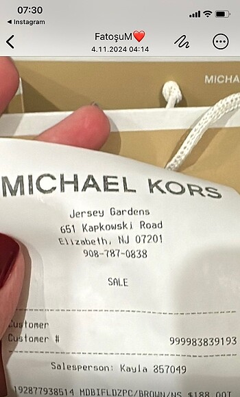  Beden kahverengi Renk Michael Kors Cüzdan