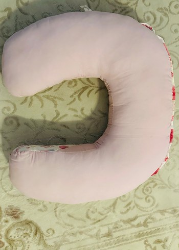 Renkli Desenli Pembe Emzirme ve Hamile Yastığı - Görsel 2