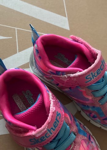 Kız Çocuk Renkli Tie-Dye Skechers Spor Ayakkabı - Görsel 3