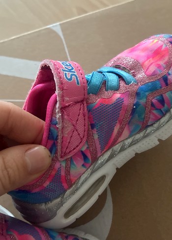 Kız Çocuk Renkli Tie-Dye Skechers Spor Ayakkabı - Görsel 5