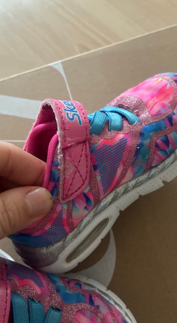 Kız Çocuk Renkli Tie-Dye Skechers Spor Ayakkabı - Görsel 5