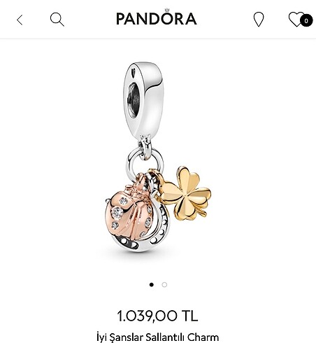 Pandora şans charm