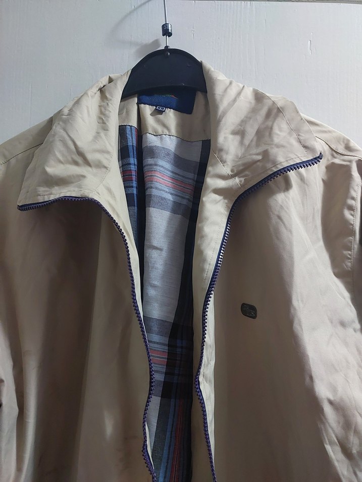 Bej Cep Detaylı Uzun Kollu Erkek Mont - Görsel 2