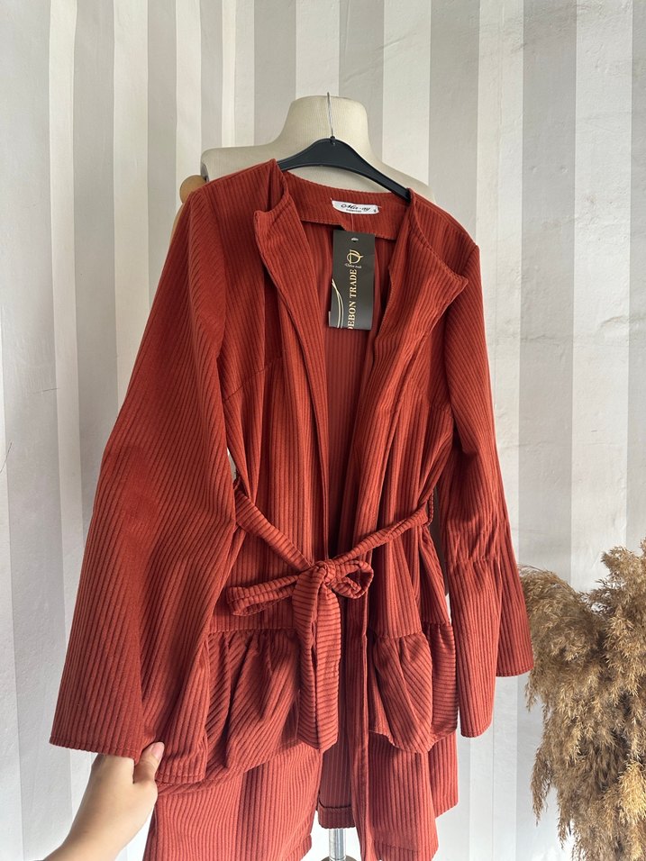 Kadife kuşaklı tunik - Görsel 2