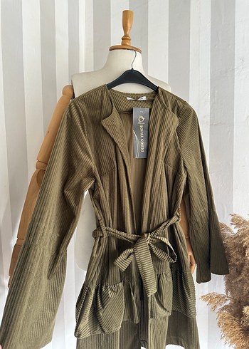 Kadife kuşaklı tunik - Görsel 2