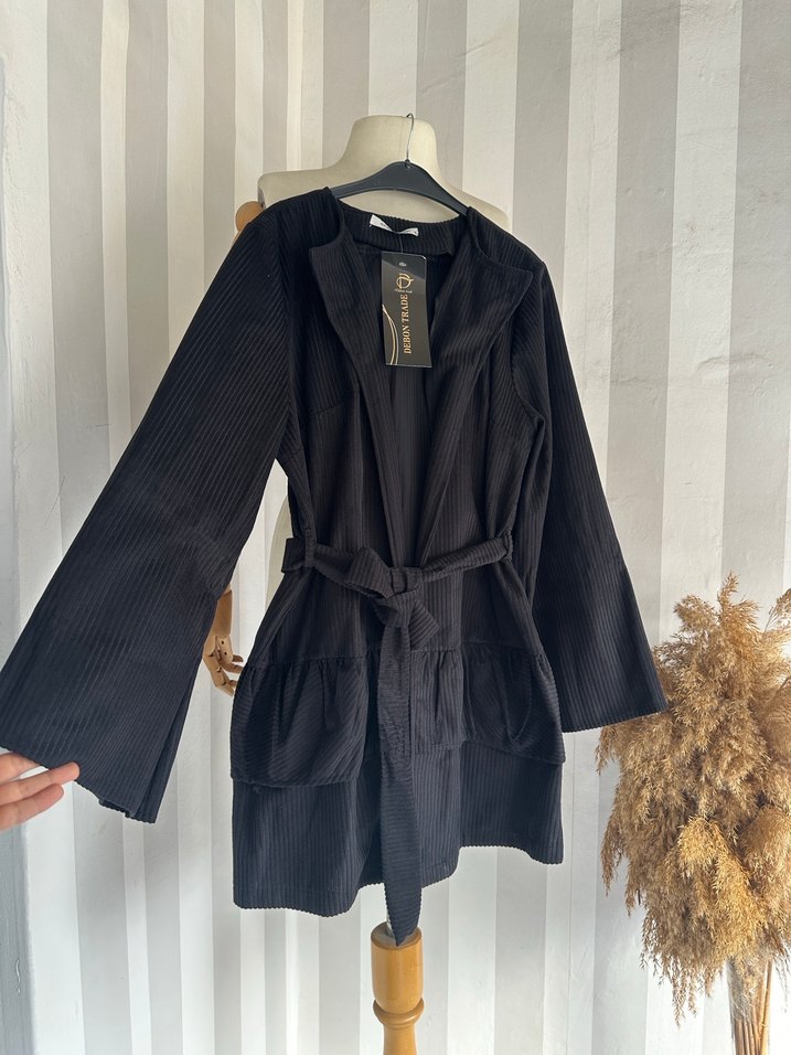 Kadife kuşaklı tunik - Görsel 3